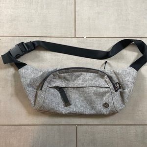 Grey large lululemon belt bag